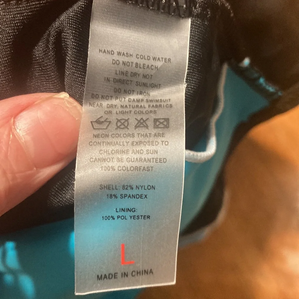 REKITA Bikini Swimsuit Halter Tankini Top and Skort Bottom Set Large - Picture 11 of 12